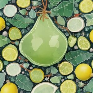 Green Pear Art Print